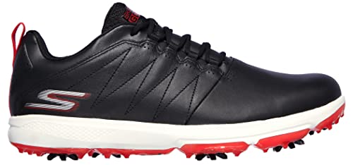 Skechers NEW Mens Go Golf Pro 4 Legacy Golf Shoes 214001 Black/Red Sz 8 X-Wide