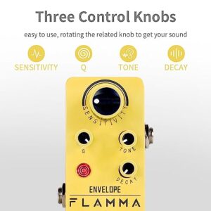 FLAMMA FC11 Auto Wah Pedal Envelope Filter Guitar Effects Pedal True Bypass for Guitar and Bass