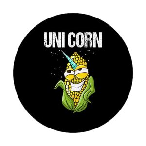 Cool Uni Corn | Funny Maize Magical Horned Horse Joke Gift PopSockets Swappable PopGrip