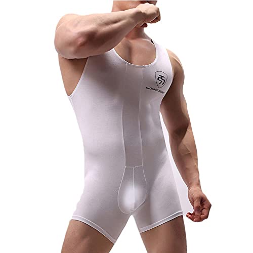 WMIERFI Men's Wrestling Singlet Athletic Leotard One Piece Sport Bodysuit Gym Outfit Active Underwear