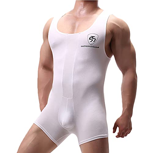 WMIERFI Men's Wrestling Singlet Athletic Leotard One Piece Sport Bodysuit Gym Outfit Active Underwear