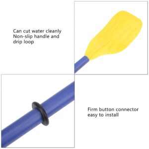 Rowing Oars, 45in ABS Plastic Detachable Oar Two Person Boat Paddle for Rubber Canoes Lifeboats Leisure Using Water Sports Accessory (2 Pieces)