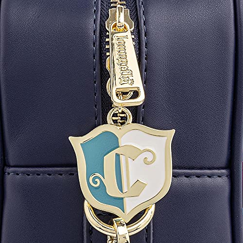 Loungefly Cinderella Castle Chain Strap Crossbody Bag Blue-Purple