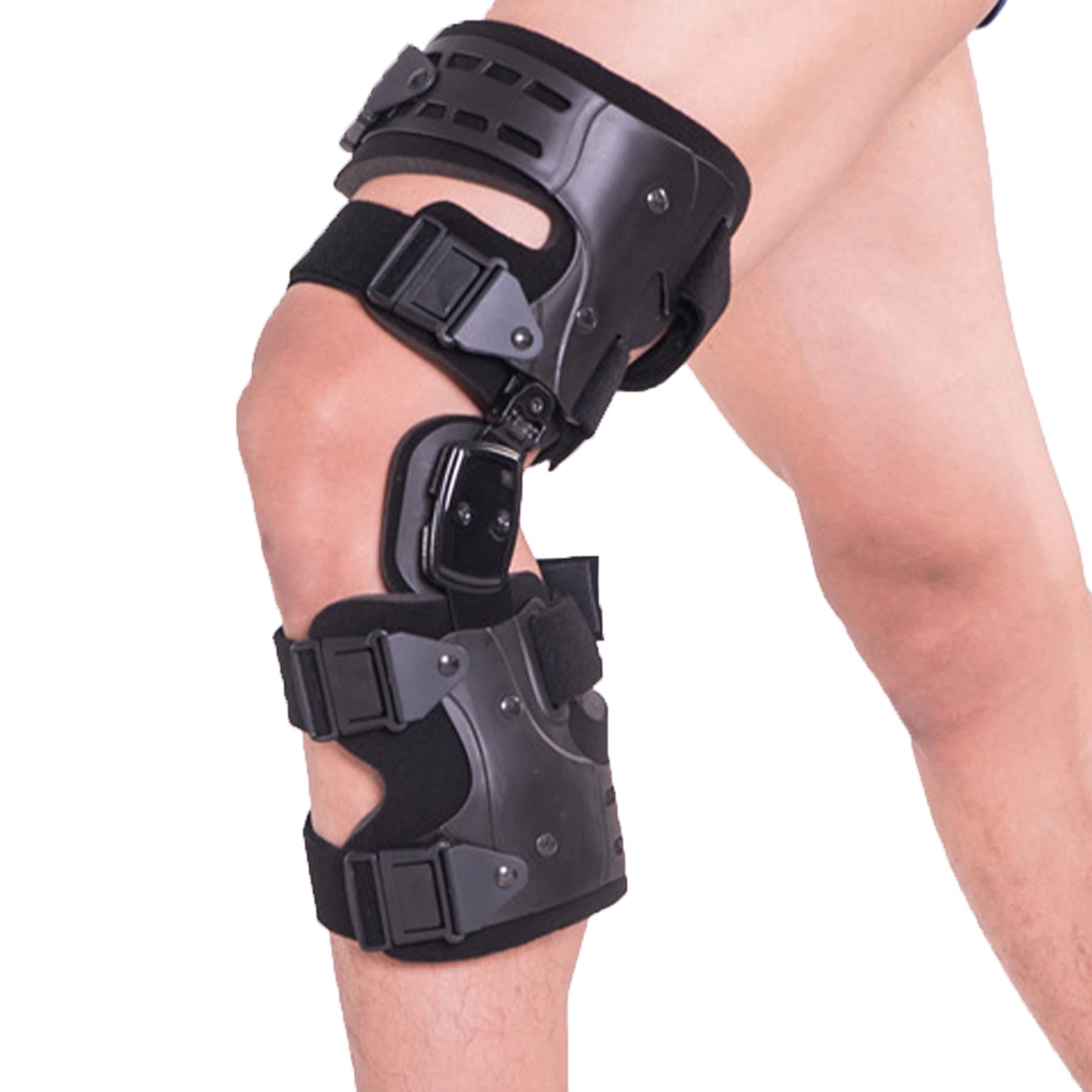 ROM Knee Brace for Torn ACL Meniscus Tear PCL Surgery Recovery Adjustable Post Op Knee Immobilizer Leg Stabilizer Stabilizer After Surgery Joint Injuries ​for Women and Men,Left