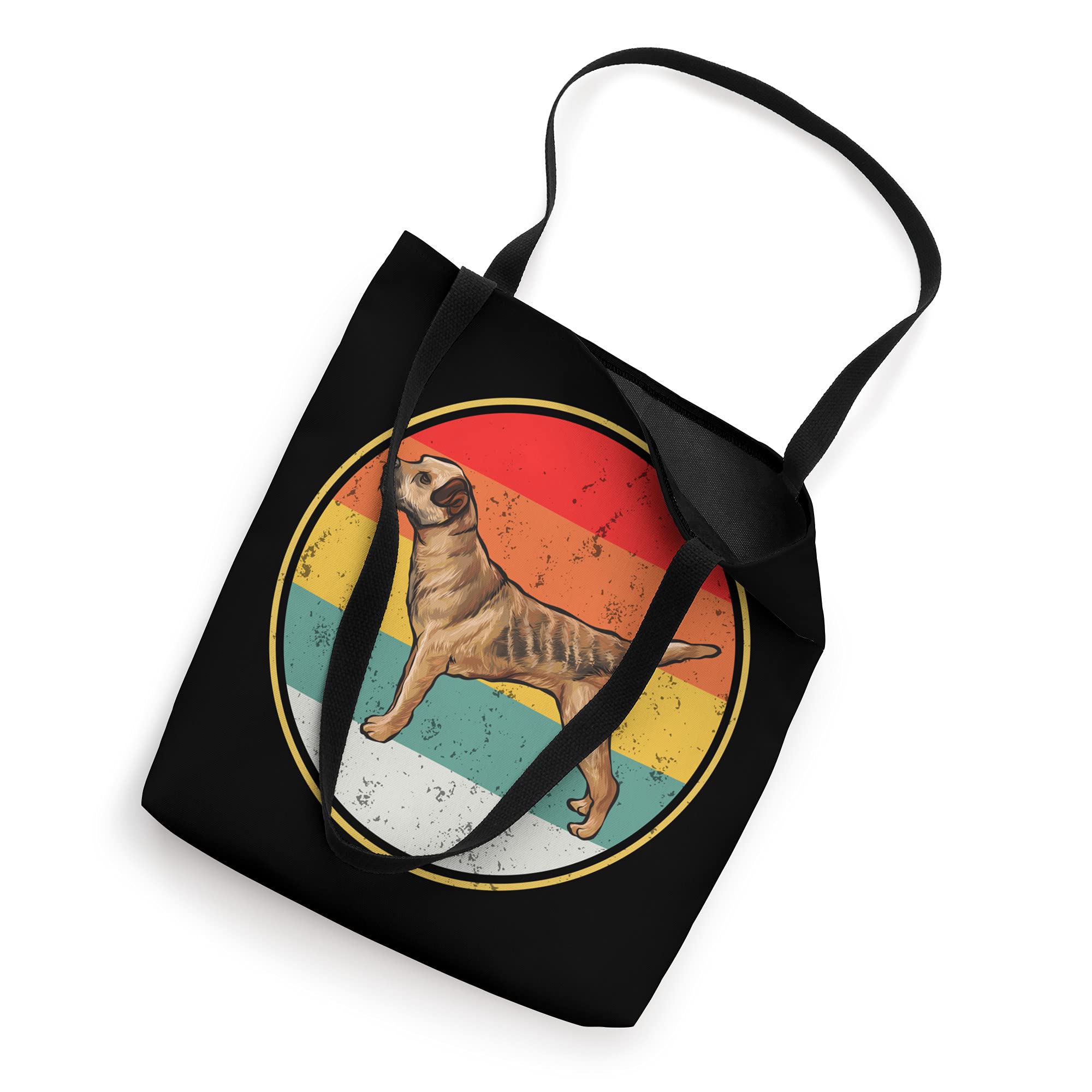 Vintage Retro Sunset Border Terrier Dog Tote Bag