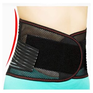 Breathable Lumbar Support Pain Relief Adjusable Self-Heating Magnetic Therapy Prevention Spine Injury and Improves Posture Lower Back Belt Brace Unisex (Size : X-Large)