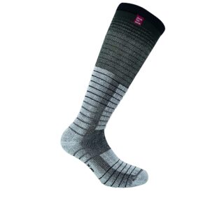 Eurosock Standard ECO Lite Weight Snow Board Socks, White/Black, SM (Men's Shoe 4-7 Women's Shoe 5-8)