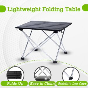 Outdoor 360 Small Camping Side Table 15x13x12” - Backpacking Table Lightweight - Folds up for Storage & Travel - Mini Nightstand - Foldable, Compact, Portable Camp Table