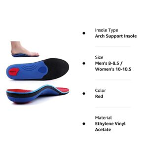 Walkomfy Heavy Duty Support Pain Relief Orthotics - 210+ lbs Plantar Fasciitis High Arch Support Insoles for Men Women, Flat Feet Orthotic Insert, Work Boot Shoe Insole, Absorb Shock with Every Step