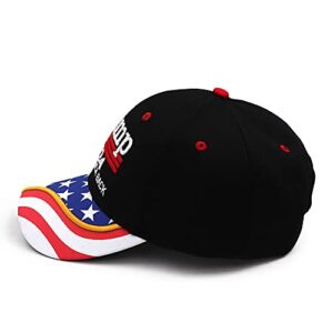 Trump Hat 2024 MAGA Hat Embroidered Take America Back Donald Trump Slogan USA Adjustable Red Baseball Cap for Woman Men