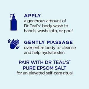 Dr Teal's Body Wash With Pure Epsom Salt, Detoxify & Energize With Ginger & Clay, 24 fl oz (Pack of 4) (Packaging May Vary)