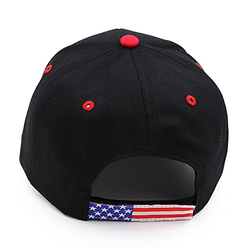 Trump Hat 2024 MAGA Hat Embroidered Take America Back Donald Trump Slogan USA Adjustable Red Baseball Cap for Woman Men