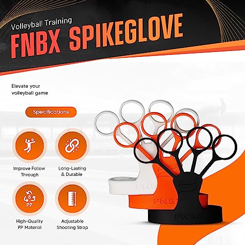 Spike Glove - Volleyball Training Aid - Great for Improving Power, Accuracy and Topspin on Serves and Spikes - Stretchy Silicone Glove Trains Aggressive Wrist Flick and Downward Finger position 3 pack