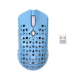 vancer gretxa wireless ultralight gaming mouse 3370 sensor - ptfe - 69g (blue)