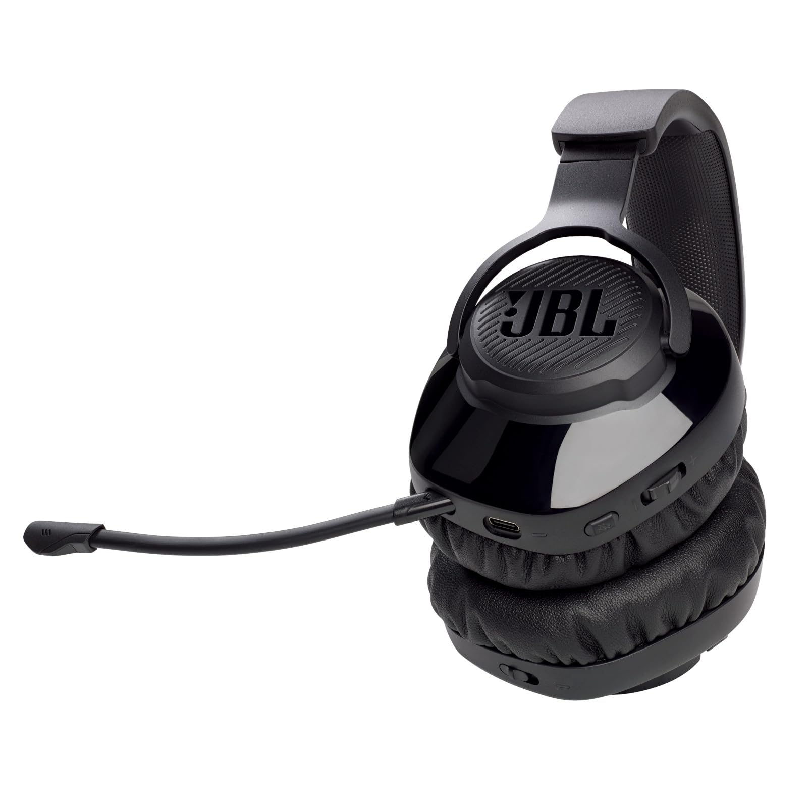 JBL Quantum 350 - Wireless PC Gaming Headset with Detachable Boom mic, Black, Large