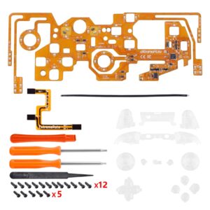 eXtremeRate Multi-Colors Luminated Bumpers Triggers Dpad Thumbsticks Start Back ABXY Action Buttons, DTFS (DTF 2.0) LED Kit for Xbox One S & X Controller (Model 1708) - Controller NOT Included