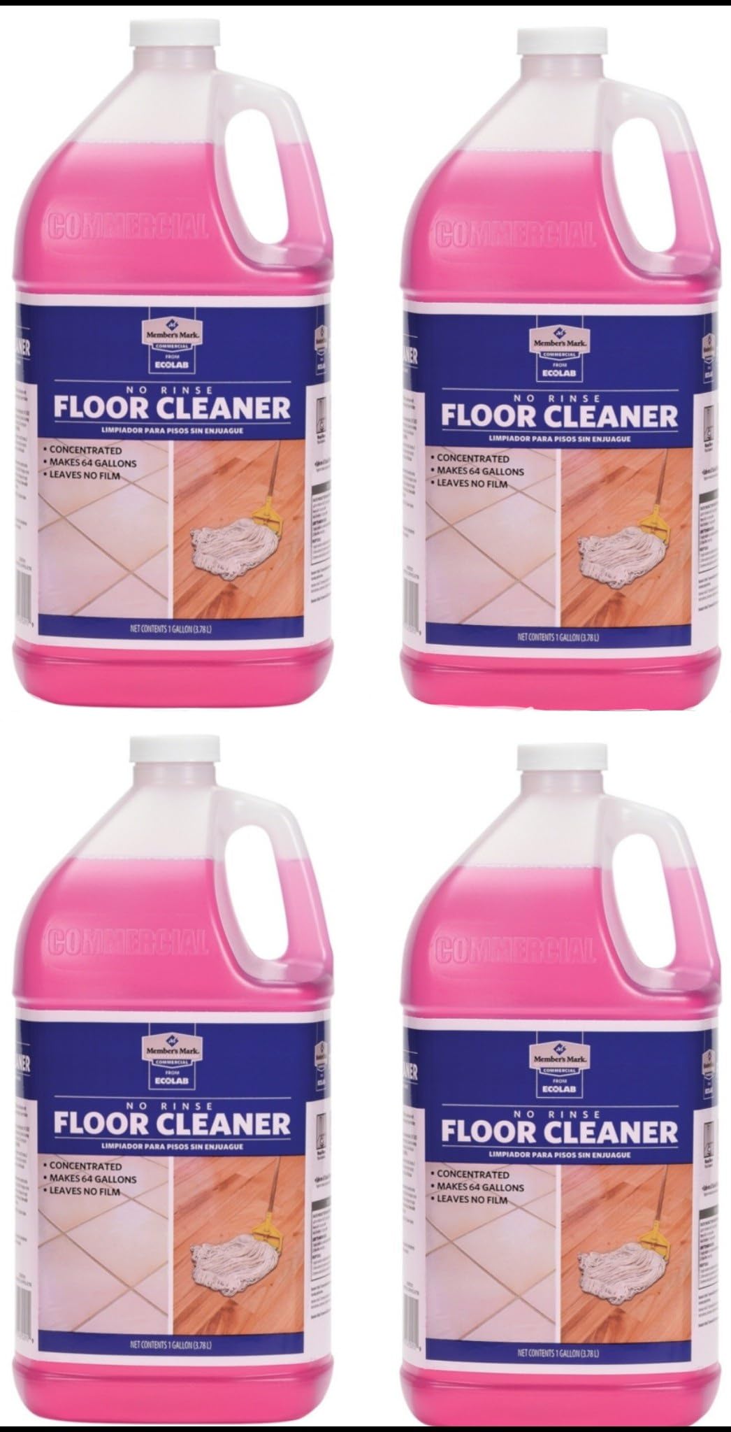 Member's Mark Commercial No Rinse Floor Cleaner 4 pack (4)