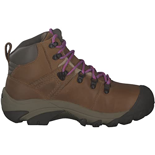 KEEN Women's Pyrenees Mid Height Waterproof Hiking Boots, Safari/English Lavender, 9