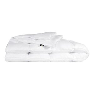 SERTA Down Illusion All Season Hypoallergenic Down Alternative Comforter with Corner Loops, Twin/Twin XL, White