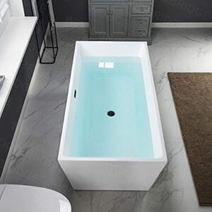 WOODBRIDGE BTA1512-MB-Drain&O Bathtub, 67 Inch, Matt Black