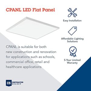 Lithonia Lighting CPANL 2X2 33LM SWW7 120 TD DCMK 2 Ft. x 2 Ft. LL CPANL LED Flat Panel with 3300 Lumens and 3500 to 5000K Switchable CCT with Direct Ceiling Mount Bracket