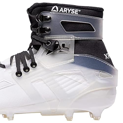 ARYSE XFAST - Cleat Ankle Brace & Stabilizer - Superior Ankle Support for Men and Women. Football, Soccer, Lacrosse, Rugby & More - (Medium, Frosted, Pair)