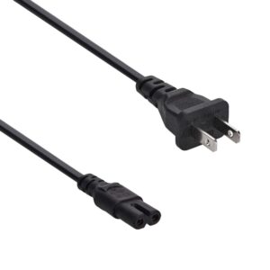 DIGITMON 3 Ft 2-Prong Non Polarized AC Console Power Cord Cable for Xbox One