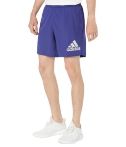 adidas men's run it shorts, legend marine/blue tint s18, small/7" inseam