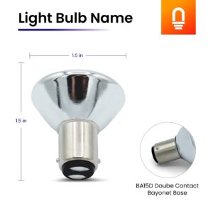 lumenivo Elevator Bulb MR11 Fixture 12V 20 Watt Replacement Bulb Frosted Glass Halogen Bayonet Light Bulb (BA15D) - Can Be Used to Replace a 6435 Phillips Halogen Reflector Lamp 12V 20W - 1 Pack