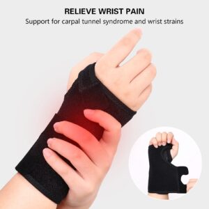 boruizhen Carpal Tunnel Wrist Brace with Splints, Adjustable Wrist Support Brace Hand Support for Sprain, Wrist Pain, Arthritis, Sports (Right Hand, One Size (Pack of 1))