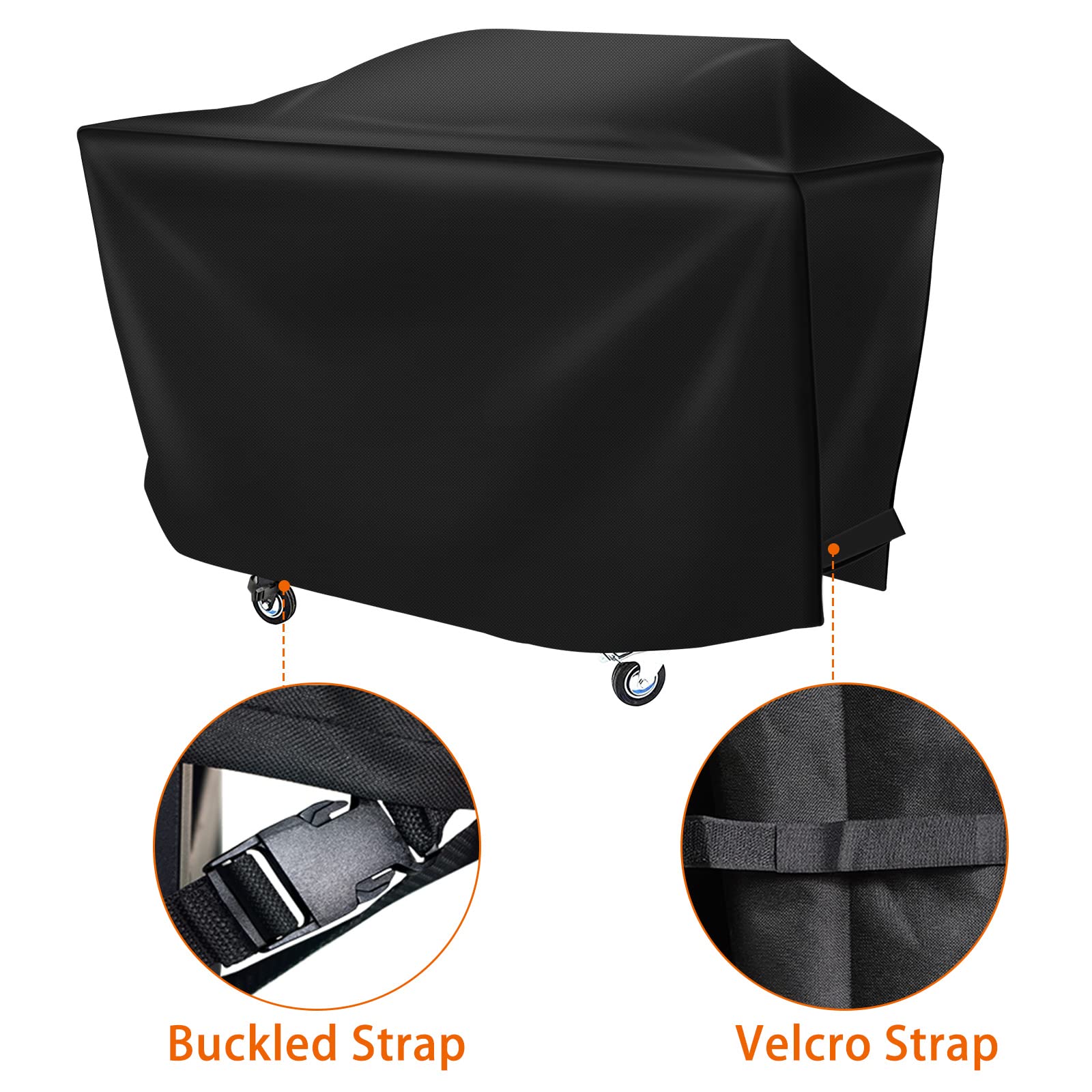 iCOVER Griddle Cover for Blackstone Rangetop Combo Griddle 600D Heavy Duty Waterproof Canvas, Fits Up to 68"