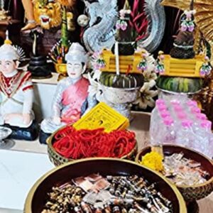 Miracle Magic Love INN Koo Mahasanaeh Takrud & Yant Kroa Petch Sheet Gold Spell Yantra Amulet Thai Couple Charm Talisman Protection Power Lover Money Wealth Business Blessing by Lp YangDam