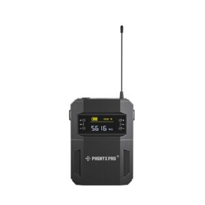 Phenyx Pro PTU-52 Wireless UHF BodyPack Transmitter with 3-Pin XLR Jack & Selectable 30 Frequencies, Compatible with PTU-52 Wireless Microphone System