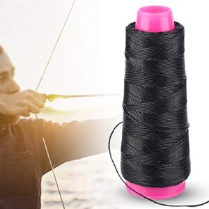 110m Outdoor Bow String, Polyester Bowstring Recurve Bow Material Thread String for Bows Archery Accessory(Black)