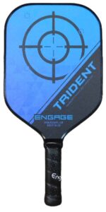 engage trident pickleball paddle, usapa approved, new griptek skin and control pro 3 core combined for a soft game feel experience (midnight blue)