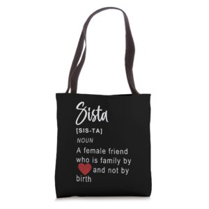 Best Queen Sistas Gifts for Plus Women Sistas Friends Girl Tote Bag