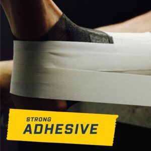 Howies White Athletic Tape Bulk - 8 Rolls 1" x 15yd Pro Grade Strength Sports Tape, Easy Tear, No Sticky Residue! Single Roll Premium Quality for Athletes and Medical Trainers (45 Feet)