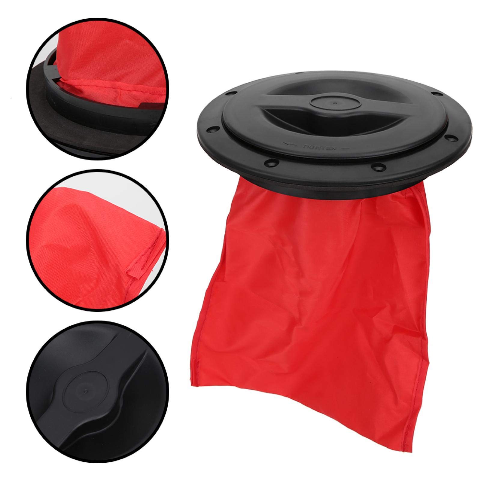 Boating OUKENS Boat Sealing Hatchs Cover, Round Circular Type Lid Waterproof Kayak Accessories W/Storage