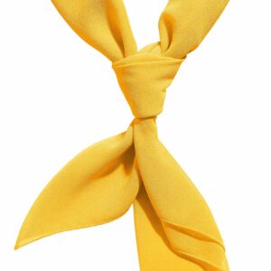 Yellow Scarf Neck Scarves Hair Ascot 50s Women Men Costumes Accessories