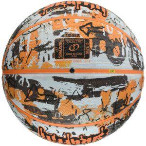 Spalding Basketball Graffiti Orange No. 5 Basketball Basket