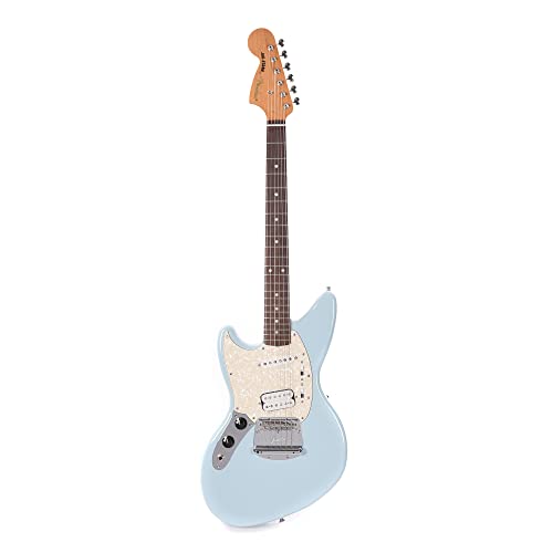 Fender Kurt Cobain Jag-Stang Electric Guitar, with 2-Year Warranty, Sonic Blue, Rosewood Fingerboard, Left-Handed