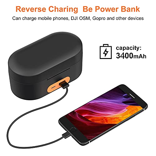 ZG-R30 Wireless Charging Case for Wireless Go ii Wireless GO Microphone System,Build-in 3400mAh Battery,Fast Charging,Compact and Portable