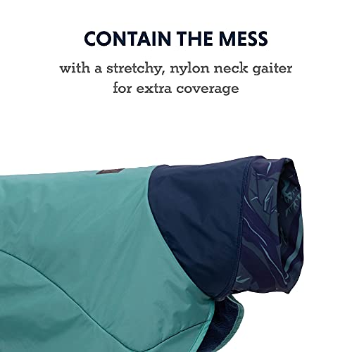 Ruffwear, Dirtbag Dog Towel, Camping and Outdoor Absorbent Coat, Aurora Teal, Medium