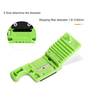 WATFOERS MSAT-5 FTTH Fiber Optic Stripping 1.9-3Mm MSAT 5 Access Tool Loose Buffer Tube Stripper, Green