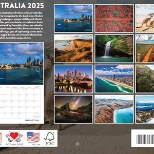 Australia Calendar 2025 Monthly Wall Calender 12 Month