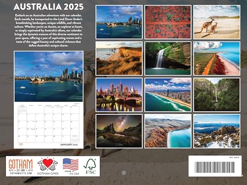 Australia Calendar 2025 Monthly Wall Calender 12 Month