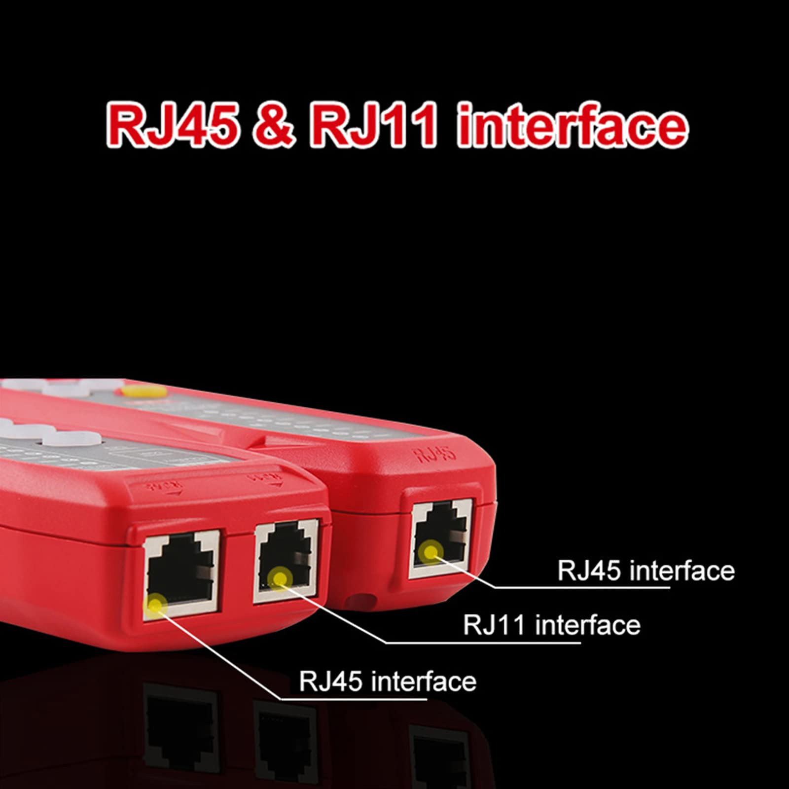 UNI-T UT683KIT Cable Tester Wire Tracker for RJ11 and RJ45 Cables Tester, Telephone Line Finder Cable Collation, Network Maintenance Collation, Repairing Networking Tool