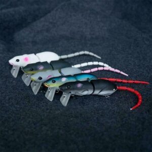 Fishing Lures KitFishingArtificial Rat Bait Fishing Lure Plastic Mouse Swimbait Tackle Hook Tool (5pcs)