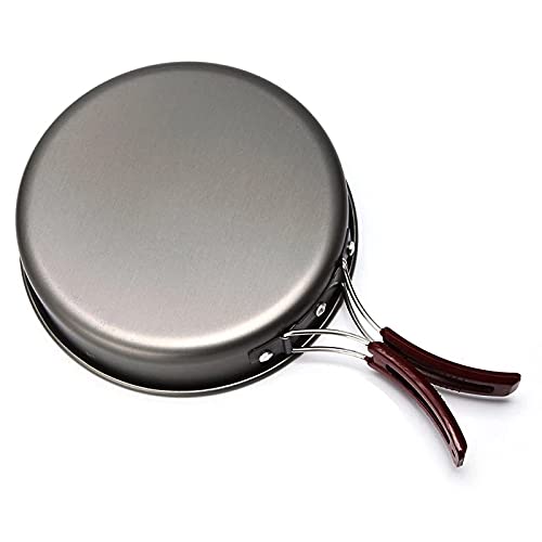 AIROKA Aluminum alloy Non-Stick Medium Frying Pan with Folding Handle for Outdoor Camping Picnic Hiking