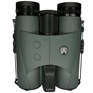 Astra Optix HBX1600B 10x42 1760 Yard Laser Rangefinder Binocular for Hunting, Shooting and Golf with Built-in Ballistics, Bright HD LCD, Fast 0.1s and Accurate +/1 yd. Ranging